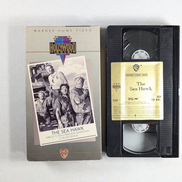 3/$15 The Seahawk (1940) with Errol Flynn Hollywood Gold VHS tape - Picture 7 of 7